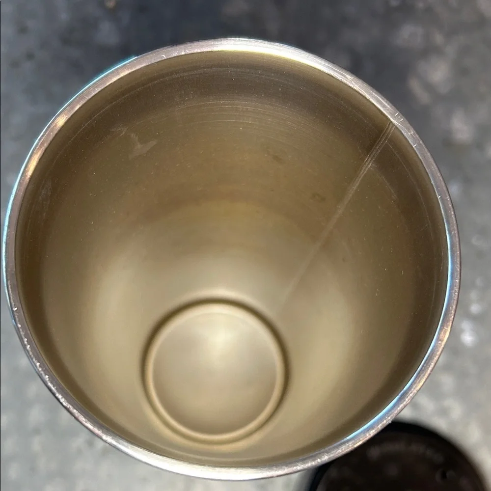 Hydro Flask Matte Black Tumbler with Silver Rim - Picture 6 of 6